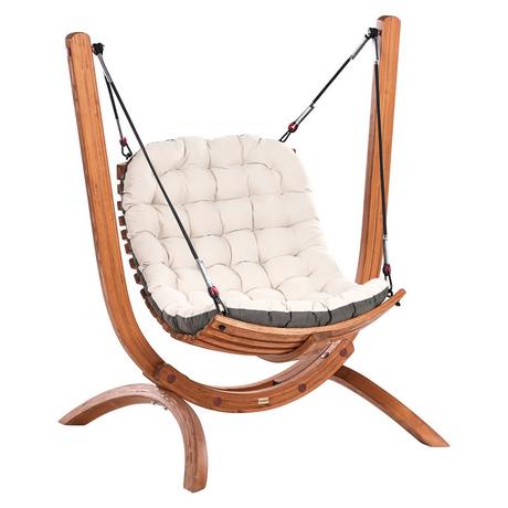 Beliani Balancelle de jardin en Bois de larix Rustique ALLISTE  