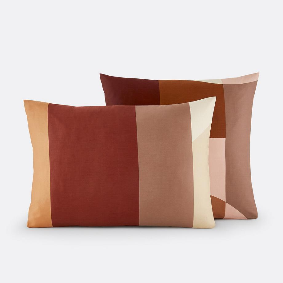 La Redoute Intérieurs Marjorie Kissenbezug aus gewaschenem Baumwollsatin  