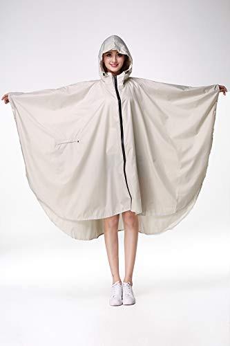 Alopini Poncho antipioggia elegante impermeabile con cappuccio cerniera  
