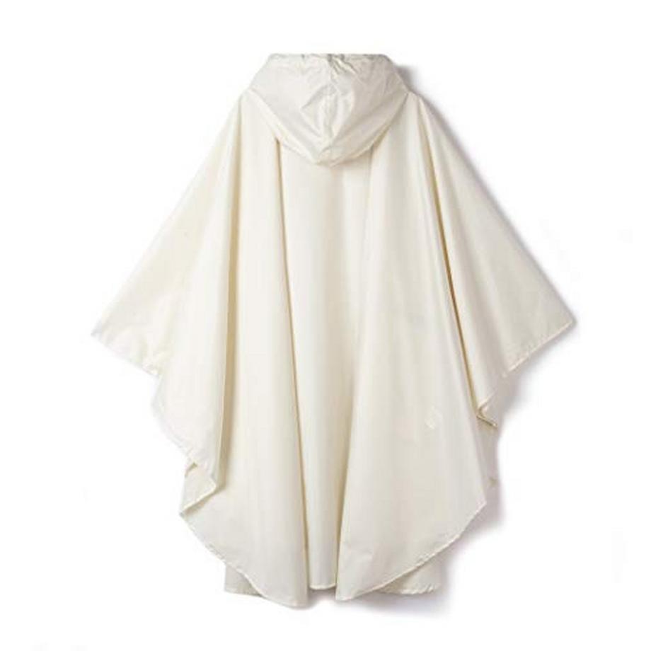 Alopini Stylischer wasserdichter Regenponcho mit Kapuze Reissverschluss  