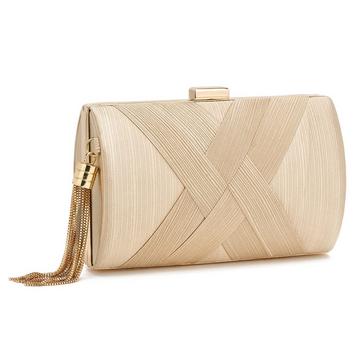 Clutch Abendtasche Fransen Elegante Kettentasche Clutch Bag