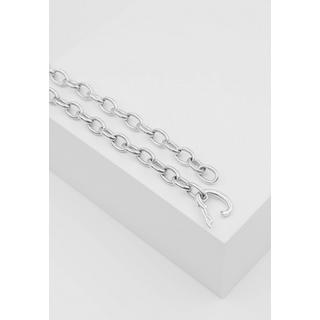 MUAU Schmuck  Collier forçat or blanc 750, 45cm, 6mm 