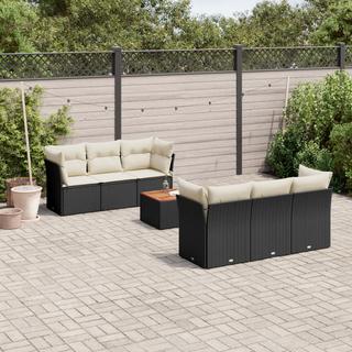 VidaXL set divano da giardino Polirattan  