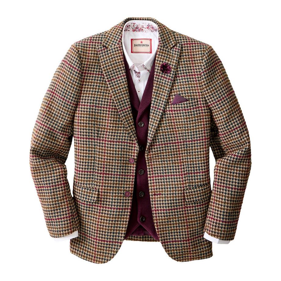 Joe Browns Blazer a Motivo Pied-de-Poule Stile Heritage  