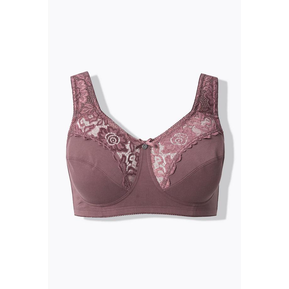Ulla Popken Reggiseno sostenitivo Kelly in pizzo senza ferretto  