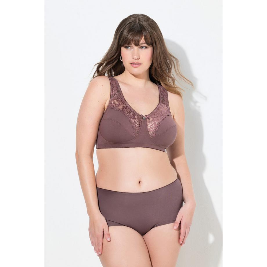 Ulla Popken Reggiseno sostenitivo Kelly in pizzo senza ferretto  