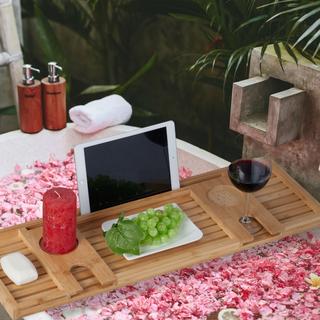 B2X Badewannenablage aus Bambus  