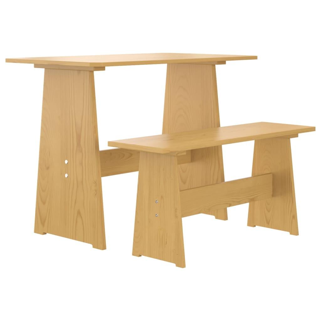 VidaXL Table à manger avec banc bois  