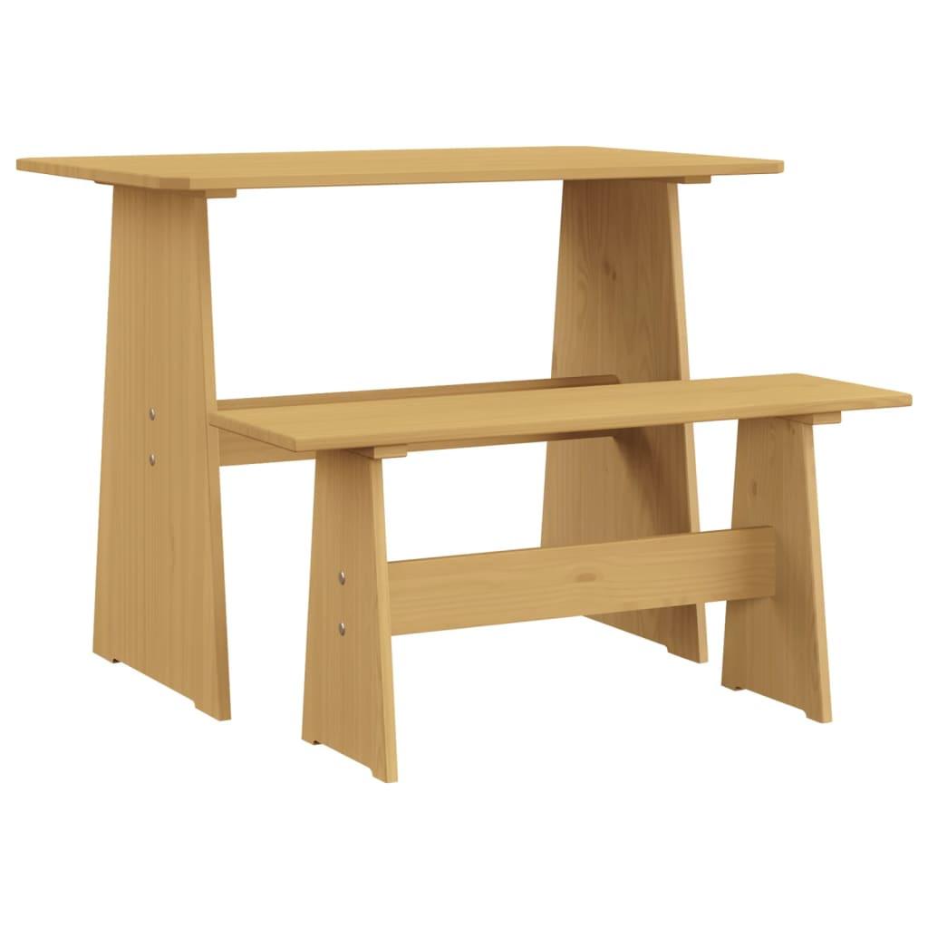 VidaXL Table à manger avec banc bois  