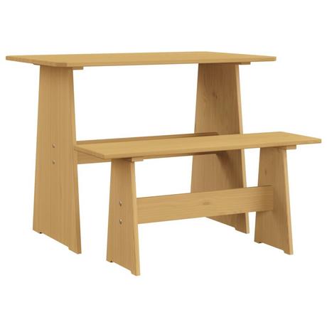 VidaXL Table à manger avec banc bois  