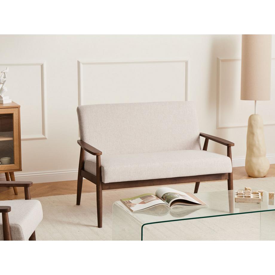 Beliani 2 Sitzer Sofa aus Stoff  ESRUM  