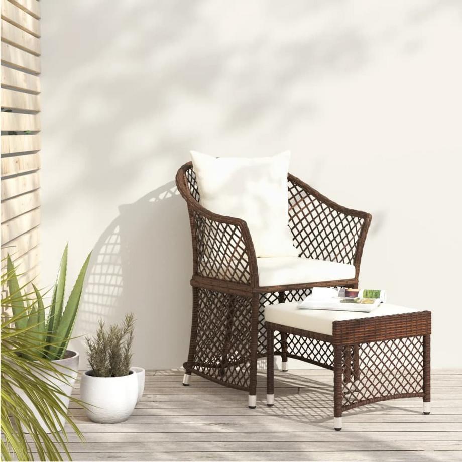 VidaXL Garten-lounge-set poly-rattan  