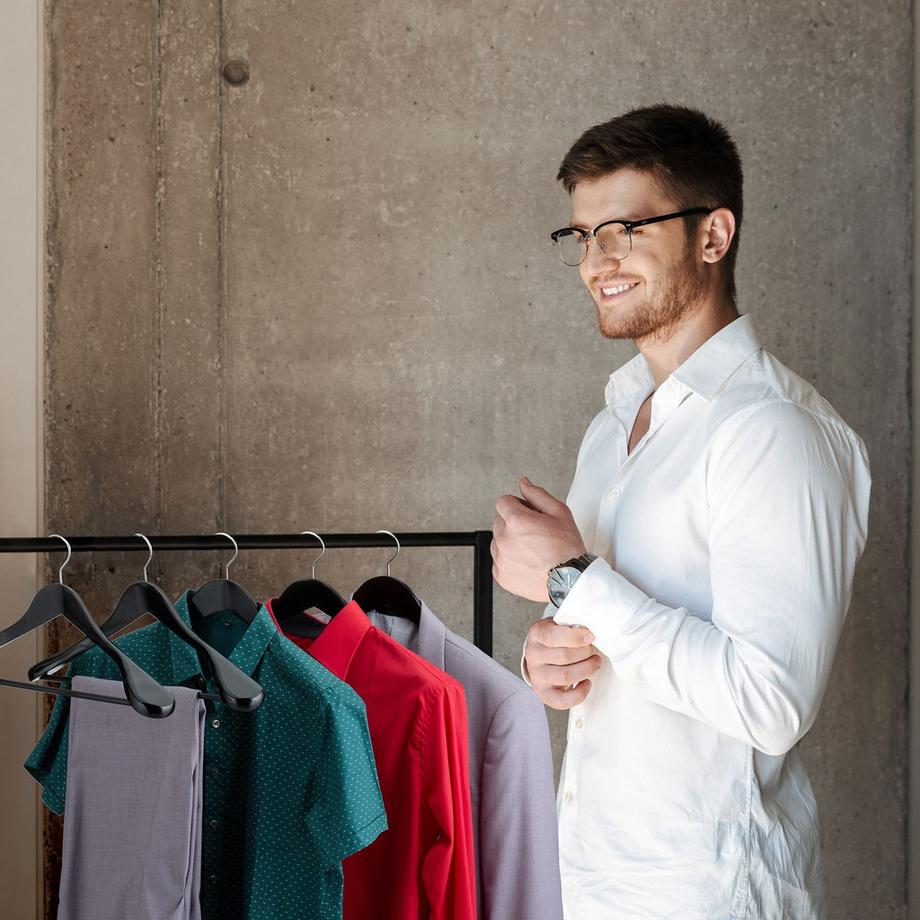 Northix Grucce in legno per abiti, set da 5  