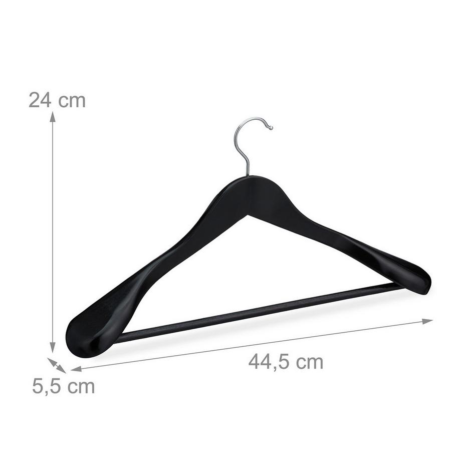 Northix Grucce in legno per abiti, set da 5  