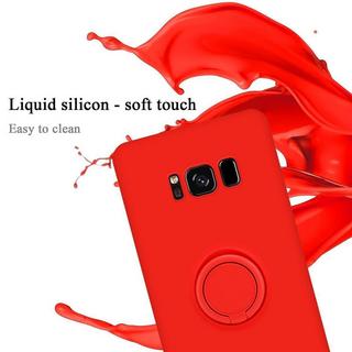 Cadorabo  Hülle für Samsung Galaxy S8 PLUS TPU Silikon mit Ring Liquid 