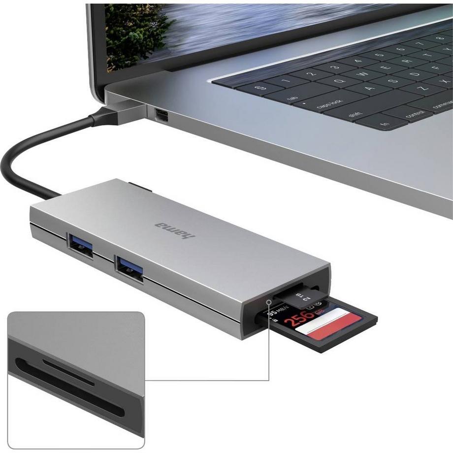 hama  Hama USB-C® (USB 3.2 Gen 2) Multiport Hub 
