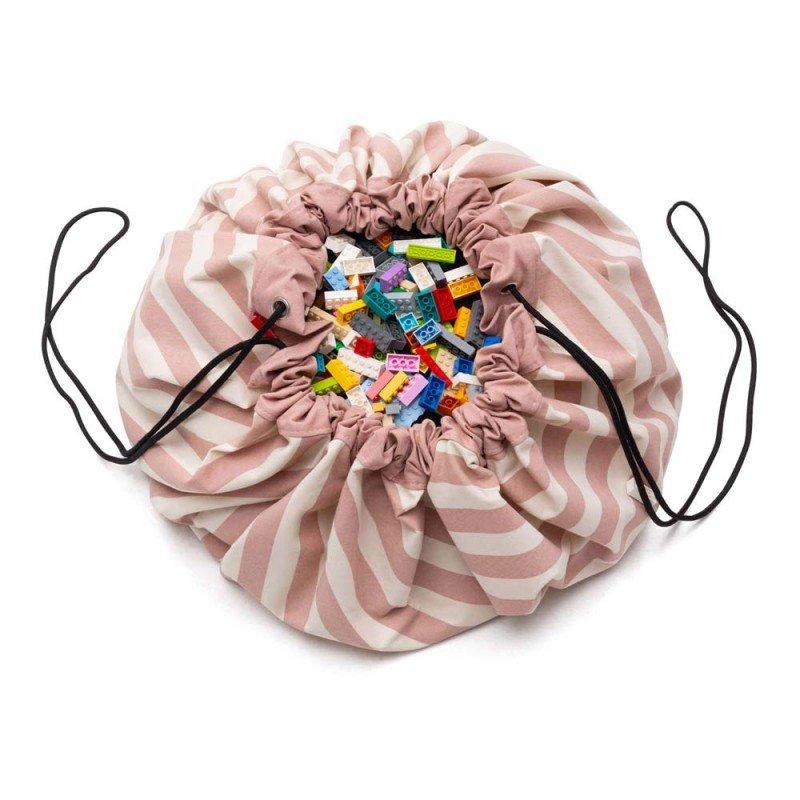 Play&Go  Stripes pink Spielzeugsack 