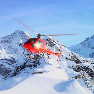 Geschenkidee  Helikopter & Fondue - Flug über den Eiger, Mönch & Jungfrau - 15 Minuten (für 2 Personen) 