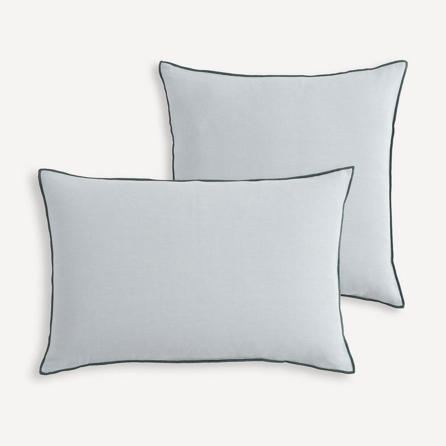 La Redoute Intérieurs Housse de coussin unie lin/coton  