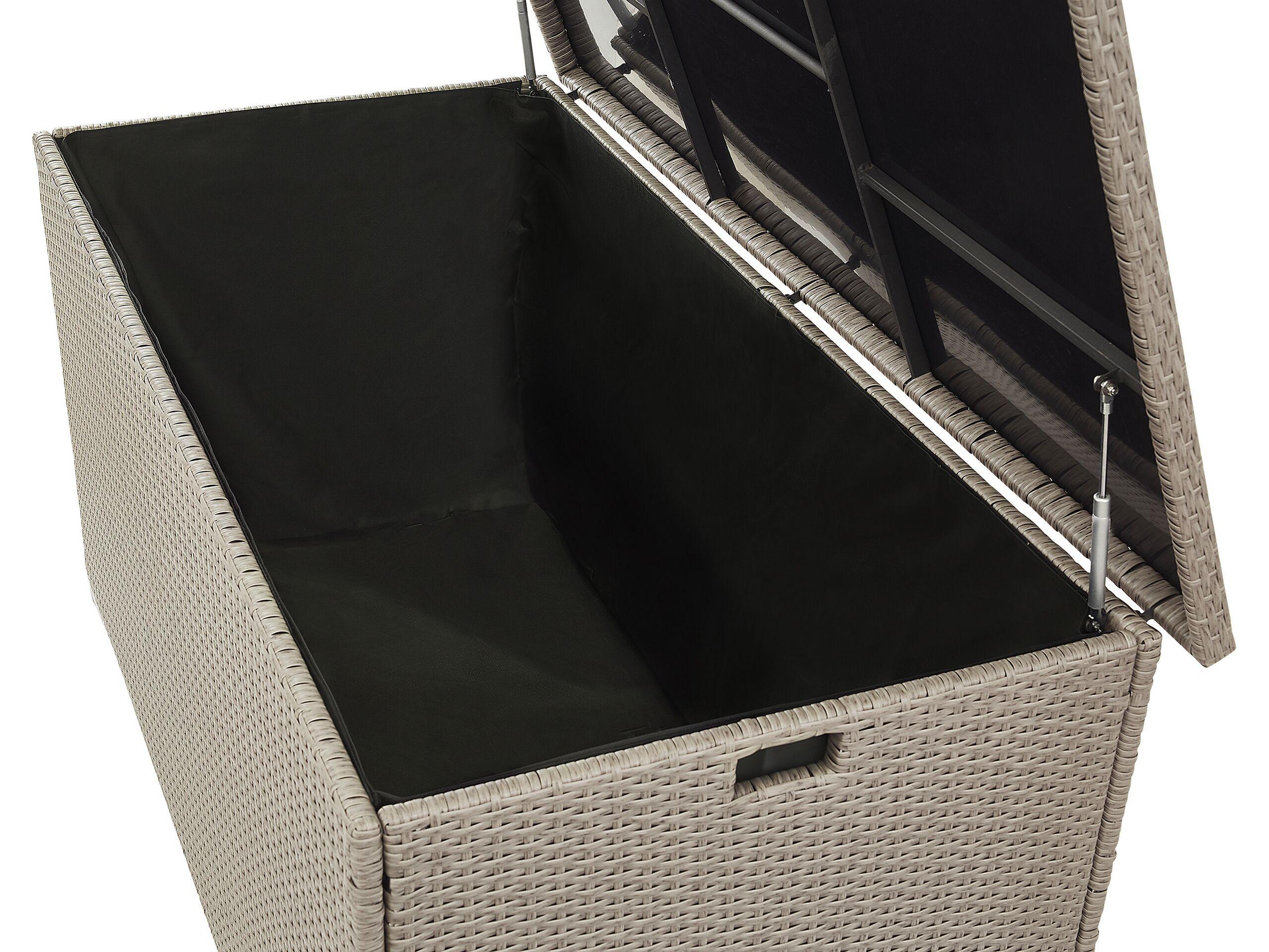 Beliani Coffre de rangement en Polyrotin Boho MODENA  