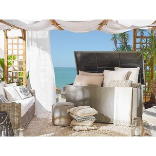 Beliani Coffre de rangement en Polyrotin Boho MODENA  