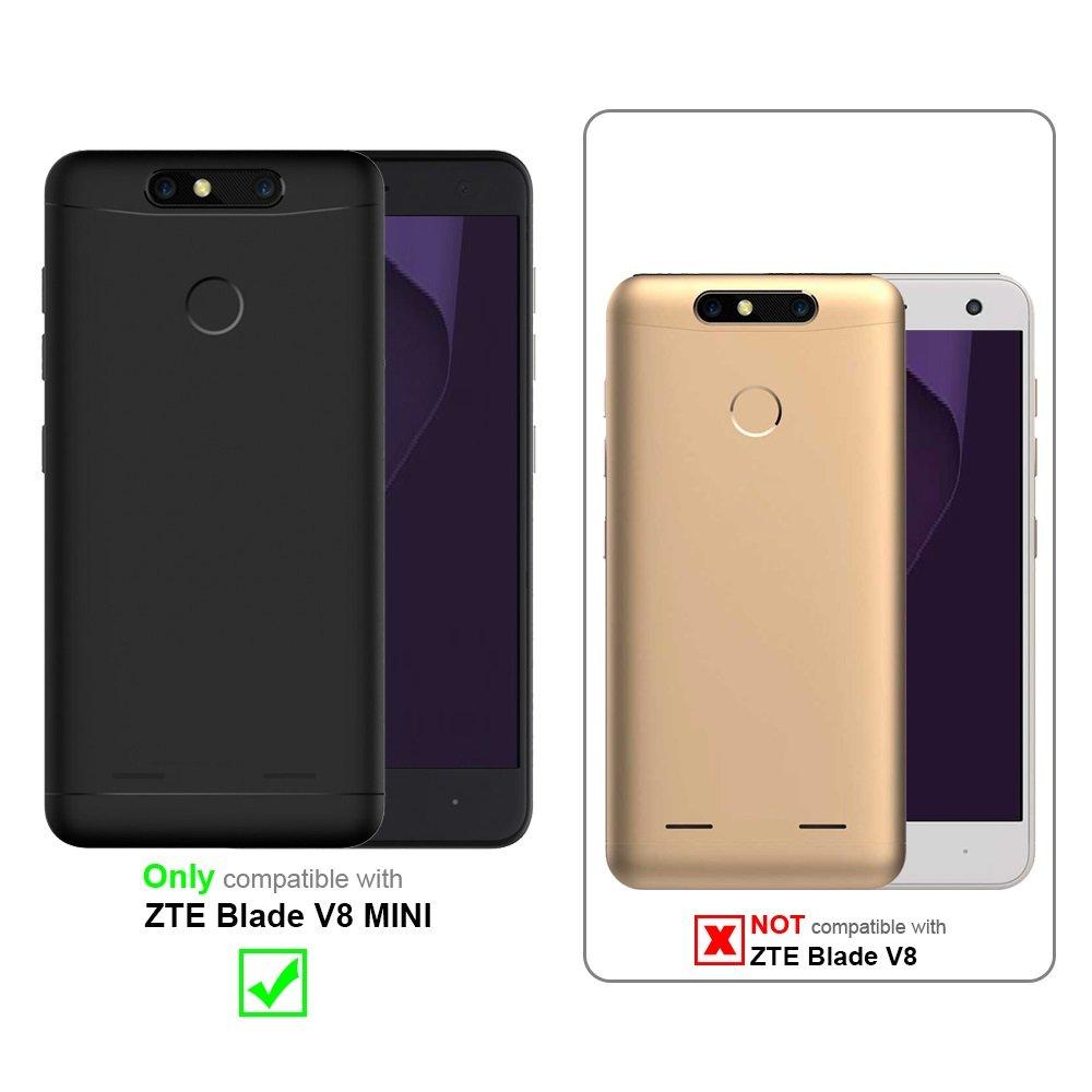 Cadorabo  Housse compatible avec ZTE Blade V8 MINI - Coque de protection au design flip avec fermeture magnétique 