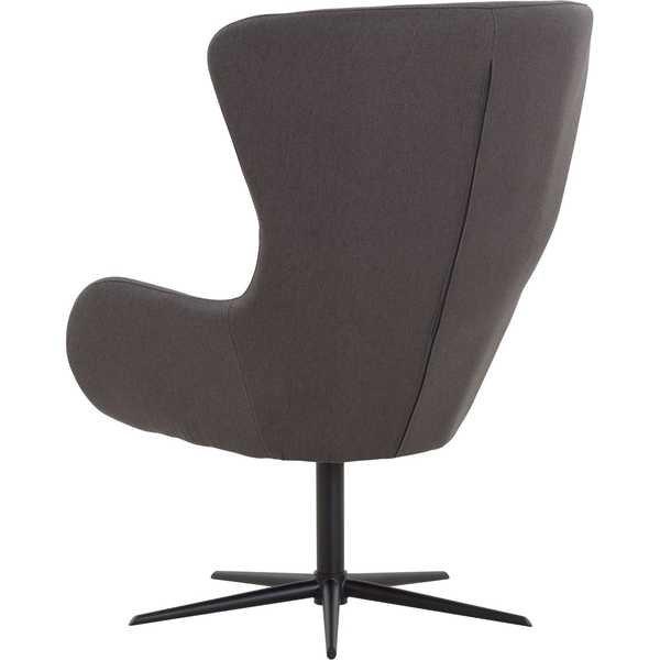 mutoni Fauteuil haut avec fonction pivotante, gris foncé  