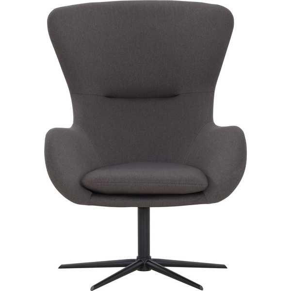 mutoni Fauteuil haut avec fonction pivotante, gris foncé  