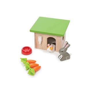 Le Toy Van  Le Toy Van – Daisylane Häschen & Meerschweinchen-Zubehörset aus Holz für Puppenhäuser | Puppenhaus-Möbelsets – Geeignet für Kinder ab 3 Jahren, ME045 