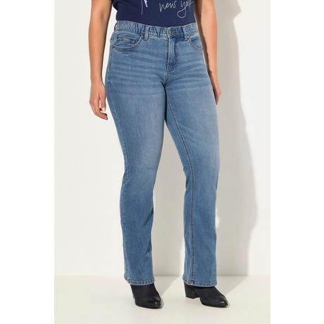 Ulla Popken  Jean Marie Bootcut, coupe 5 poches, jambe large 