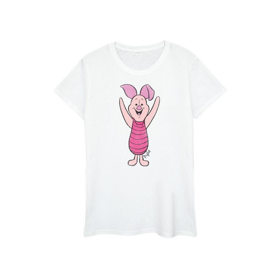 Winnie the Pooh Ferkel Grafikdruck T-Shirt  