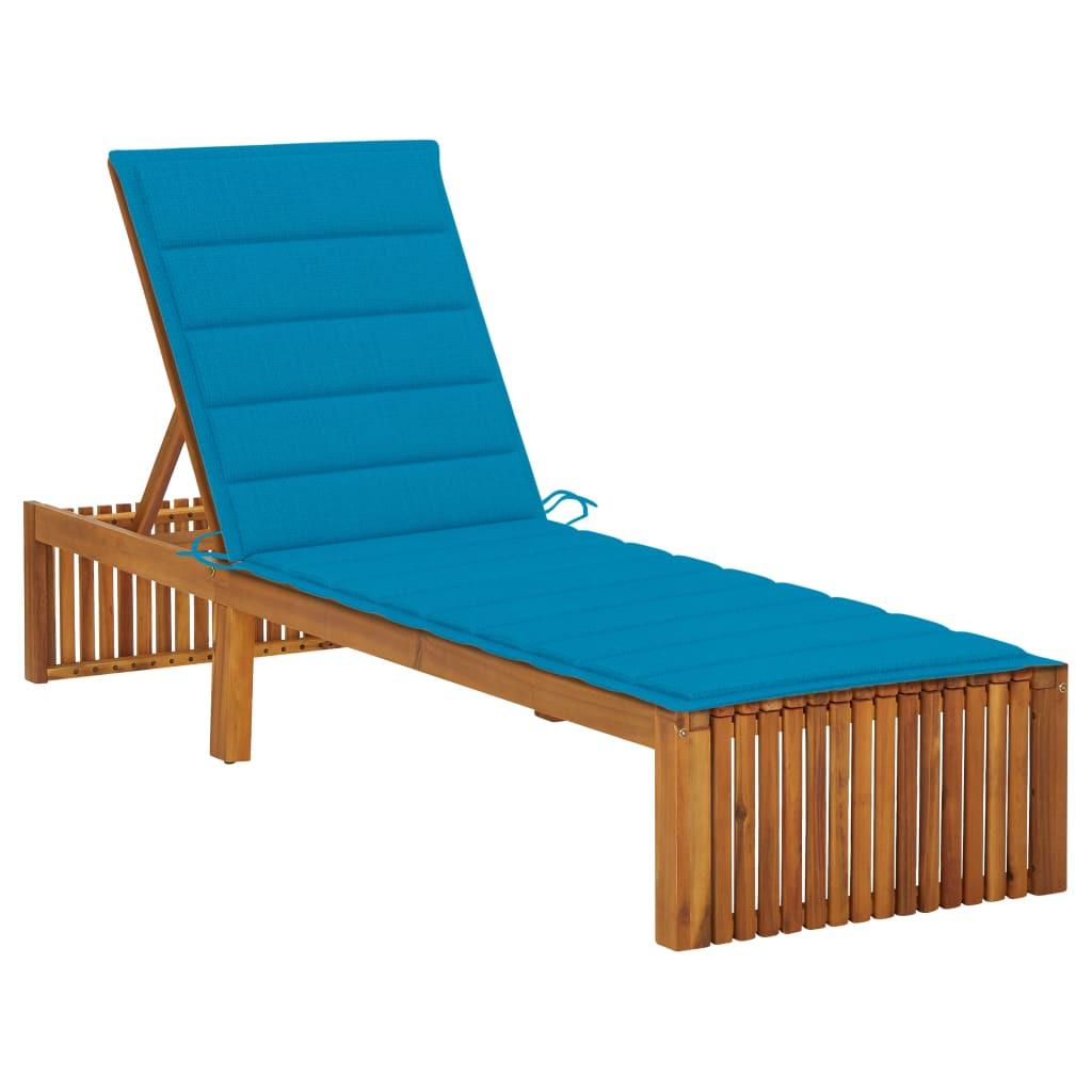 VidaXL Chaise longue bois d'acacia  