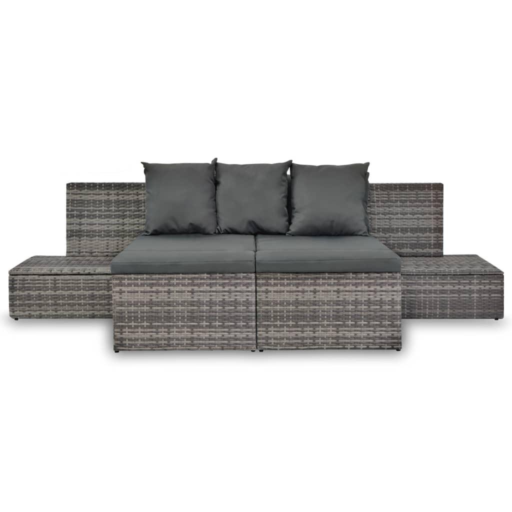 VidaXL Gartensofa-set poly-rattan  