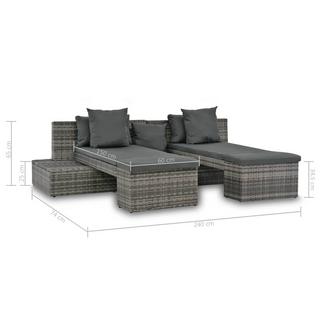 VidaXL set di divani Polirattan  