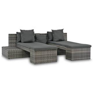 VidaXL set di divani Polirattan  