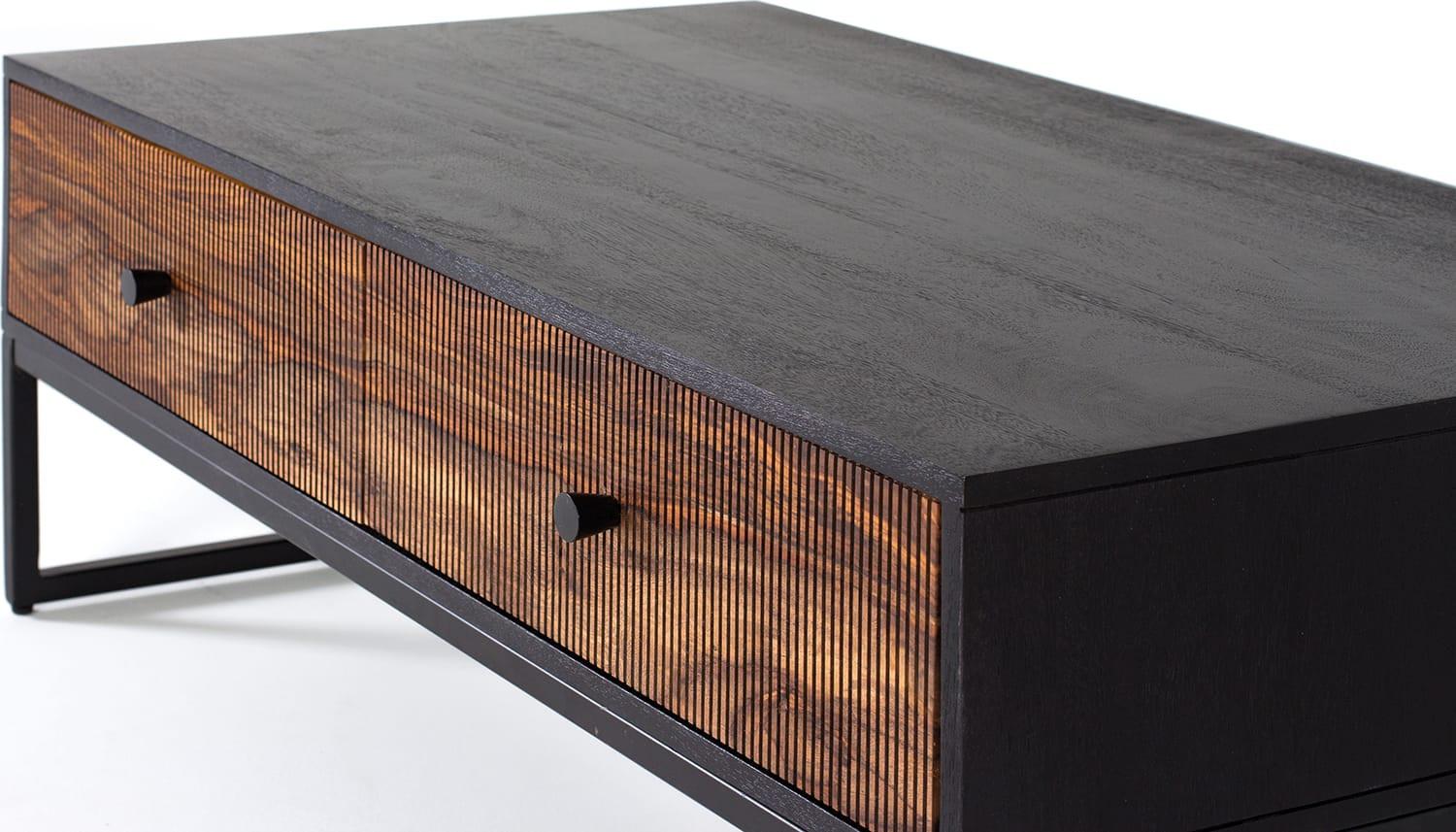 mutoni Table basse Quadra palissandre noir 110  