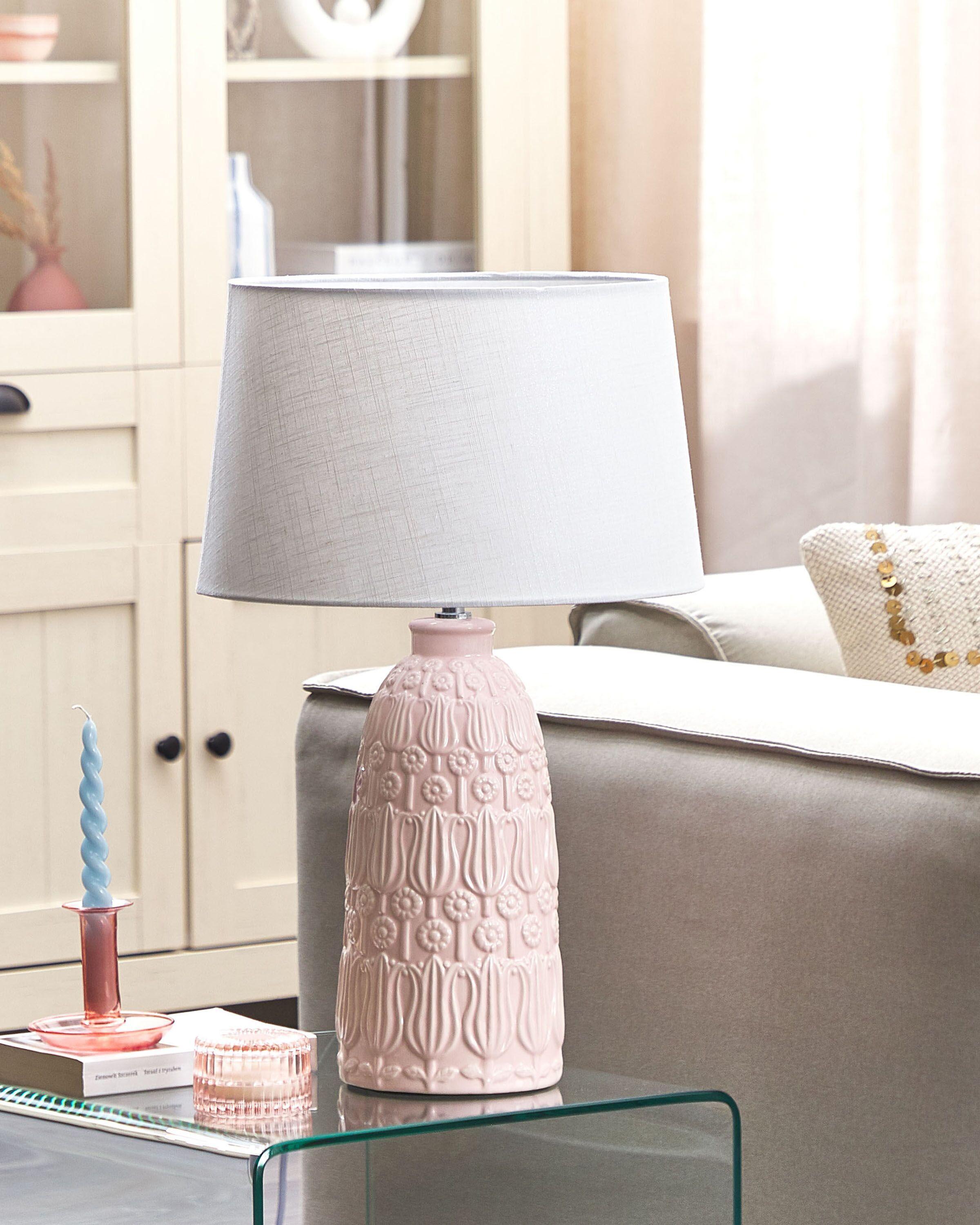 Beliani Lampe à poser en Céramique Boho ZARIMA  