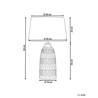 Beliani Tischleuchte aus Keramik Boho ZARIMA  
