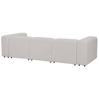 Beliani 3-Sitzer Sofa mit Ottomane aus Bouclé Modern FALSTERBO  