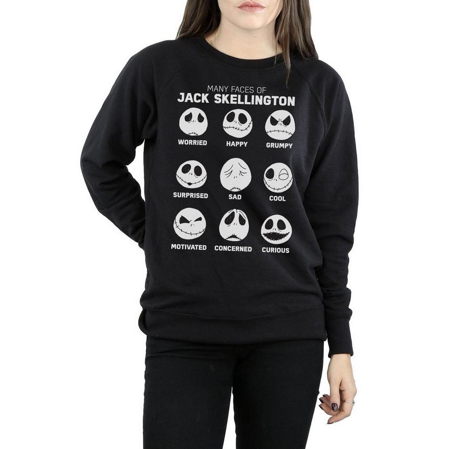 Disney Nightmare Before Christmas The Many Faces Of Jack Sweatshirt  