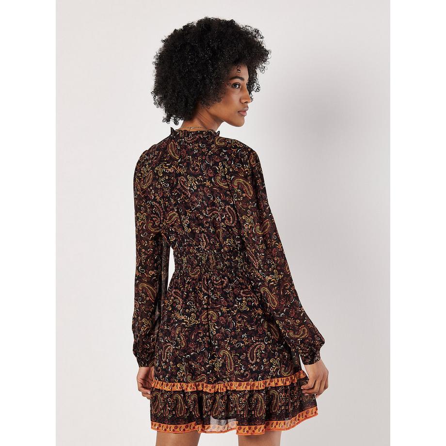 APRICOT Mini-robe à volants motif cachemire  