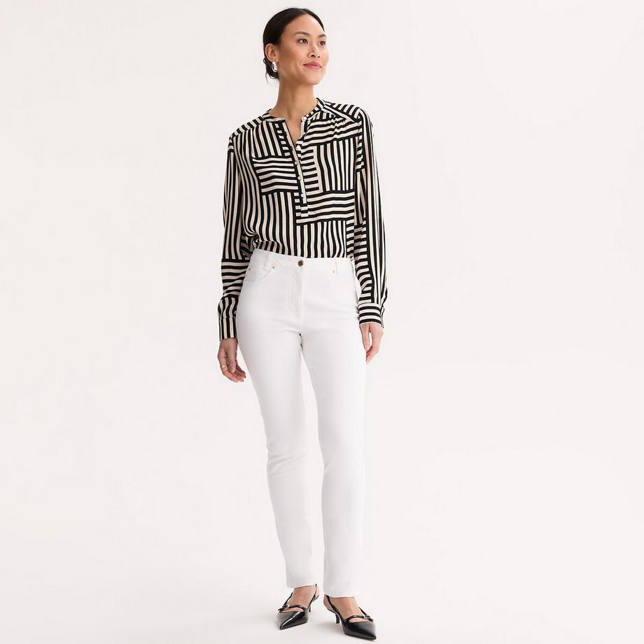 La Redoute Collections Pantalon Droit Cinq Poches Coton Stretch  