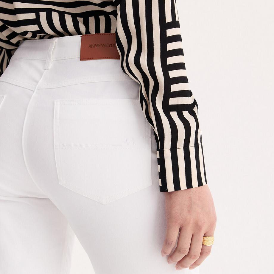 La Redoute Collections Pantalon Droit Cinq Poches Coton Stretch  