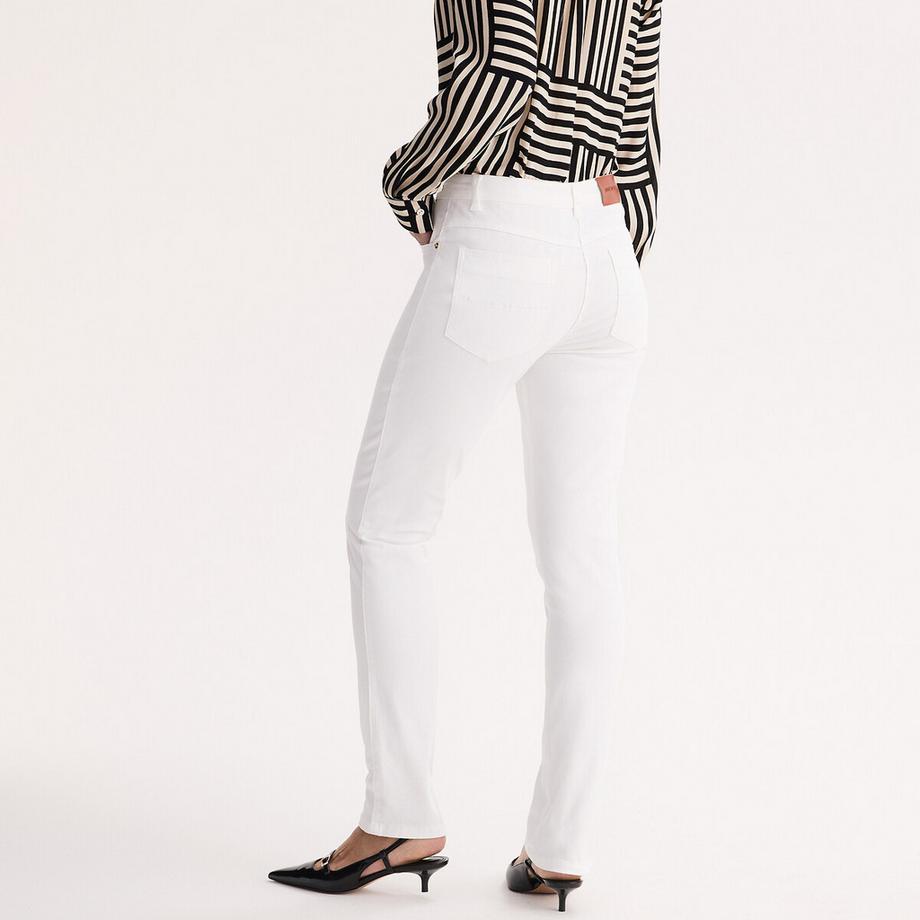 La Redoute Collections Pantalon Droit Cinq Poches Coton Stretch  