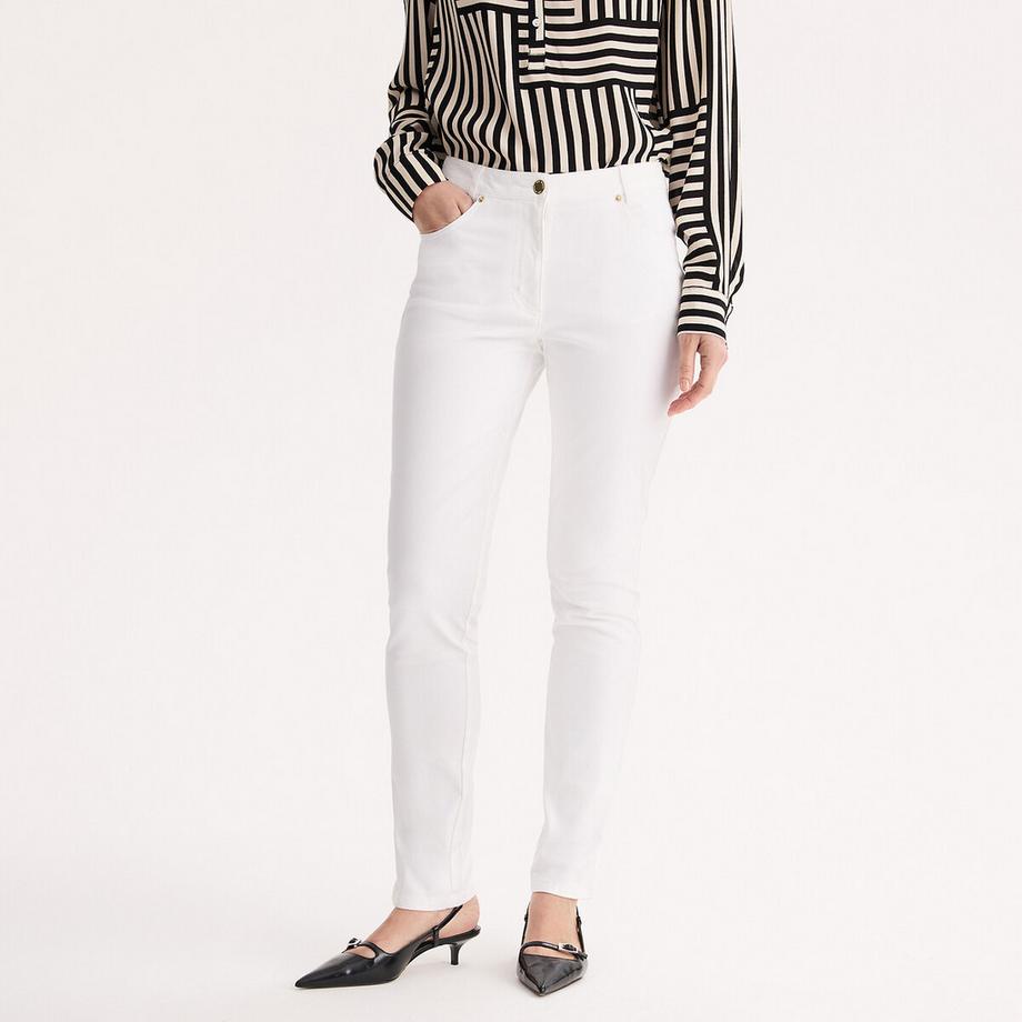 Pantalon droit 5 poches coton stretch