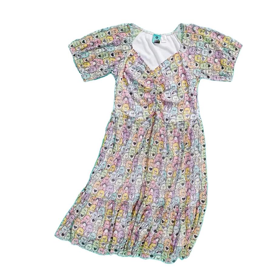 Care Bears Abito Skater Stampa All Over in Rete  