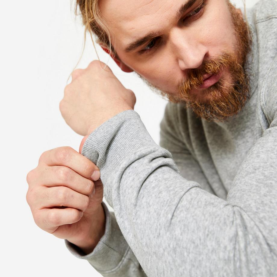 DOMYOS Sweatshirt Basique Chaud en Coton  