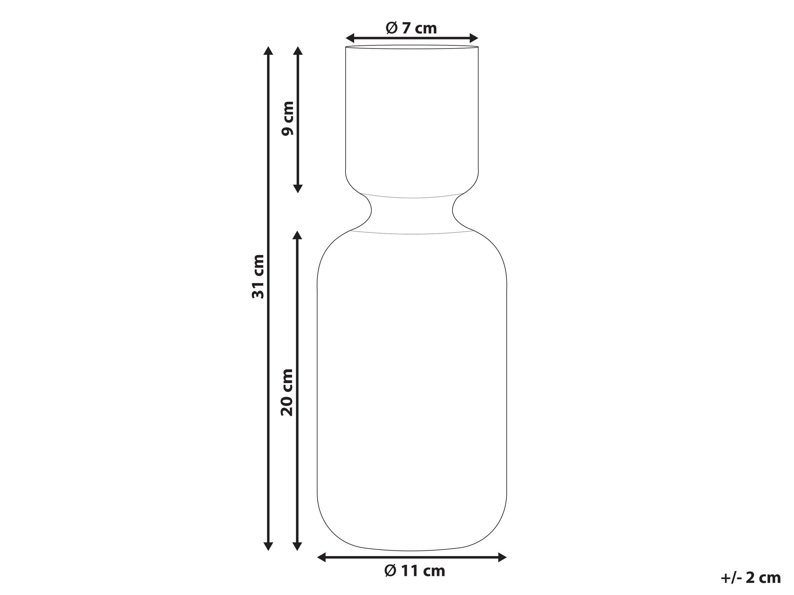 Beliani Dekoration aus Glas Modern TRAGANA  