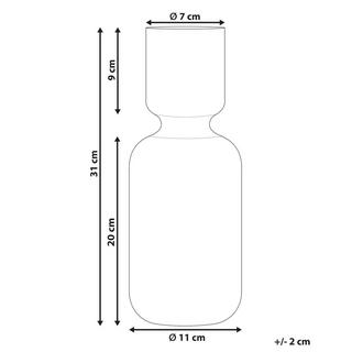 Beliani Vaso da fiori en Vetro Moderno TRAGANA  