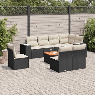 VidaXL Ensemble de canapés de jardin rotin synthétique  